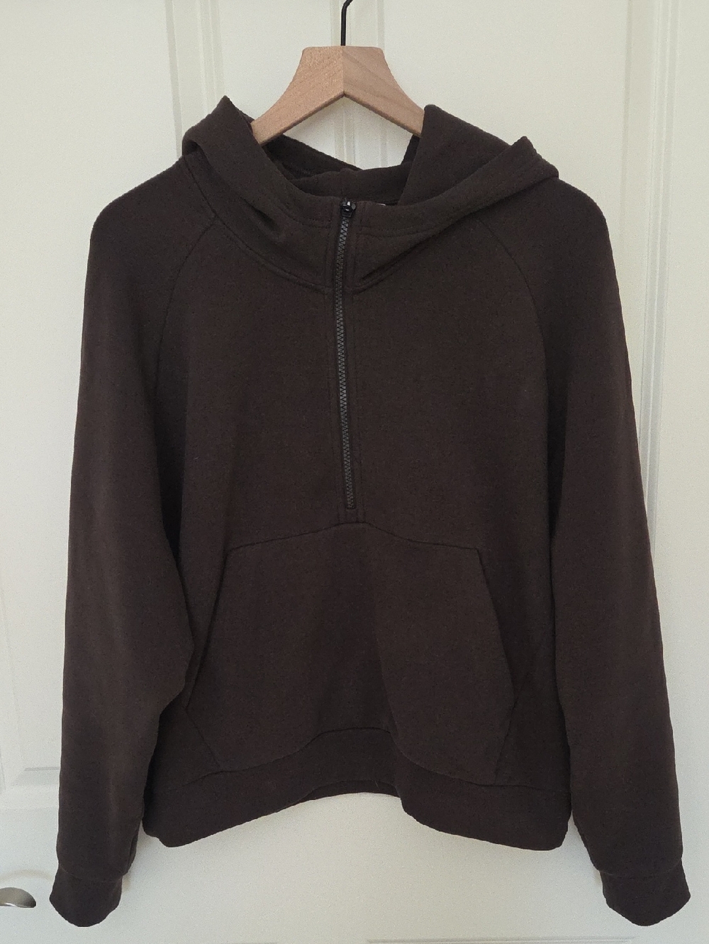 Athleta Forever Fleece Brown Pullover Hoodie